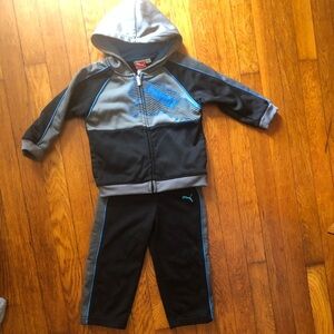 Toddler boy puma track suit